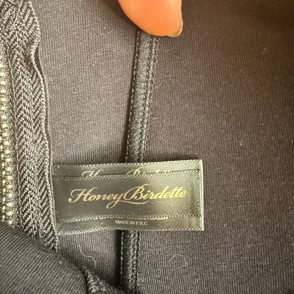 Honey Birdette Bkack Faux Leather Emily Bustier Bodycon Dress - Picture 4 of 13